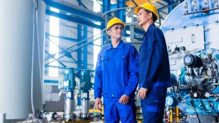 asian factory workers